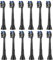 8 Stücke Ersatzbürsten kompatibel mit Philips Sonicare Elektrische Zahnbürste, 4 Schwarze und 4 Weisse Zahnbürstenköpfe