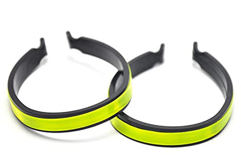 1 paire de pinces pour pantalon de vélo - Bandes de cheville universelles - En ABS - Légères - Pour pantalon de vélo