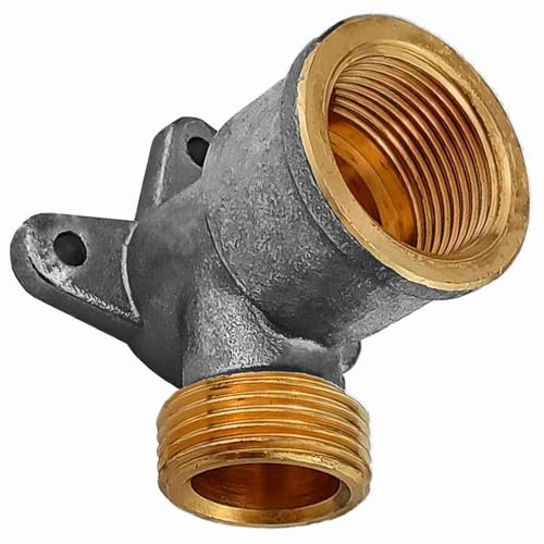 MegaHaustechnik 3/4 Zoll Eurokonus Wand Decken Winkel mit 3/4 Zoll Innengewinde Fitting aus Messing EK-IG Fußboden Heizung Heizkreis Verteiler Verschraubung Rohr Verbindung Adapter Stück