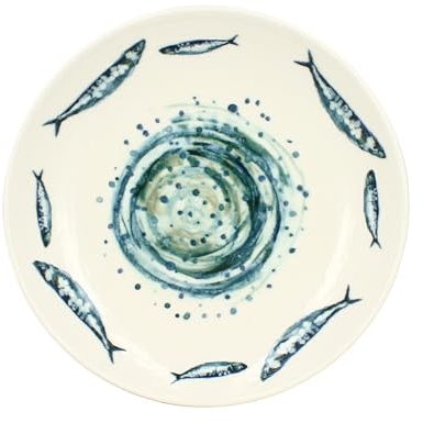 NOVASTYL - Lot 6 assiettes creuses sardine 21.5cm en faience - 2614604