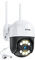 ZOSI 3MP Telecamera WiFi Esterna con Spina, Pan 355° Tilt 140°, Rilevamento AI di Persone/Veicoli, Visione Notturna a Colori, Audio Bidirezionale, Allarme Intelligente, C289