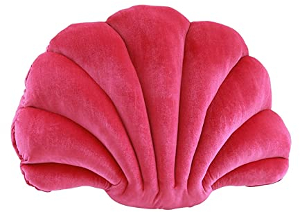 LOVIVER Muschel-Kissen Muschel-Stuhl-Kissen, weich, süß, Dekokissen, Ornament für Heimdekoration, Oberfläche, waschbar, fest gefüllt, rosarot