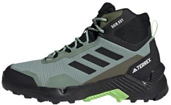 Adidas Herren Eastrail 2.0 Mid RAIN.RDY Waterproof Hiking Shoes, Silver Green/Core Black/Green Spark, 41 1/3 EU