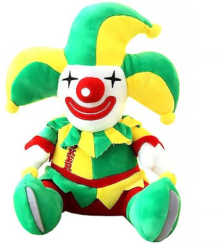 SAFIGLE Plüsch-Clown Niedliche Clown-Plüschpuppe Gefüllte Zirkus-Clown-Plüschtierpuppe Für Karneval Geburtstag Urlaub Party Gastgeschenke Dekoration 28 cm