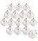 com-four® 16x Weihnachtskugeln, Christbaumkugeln bruchsicher aus Kunststoff für Weihnachten, Baumschmuck für den Christbaum mit Anhänger
