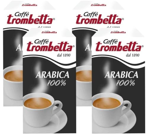 Caffè Trombetta, Caffè Macinato, 100% Arabica - 1 Confezione da 1000g
