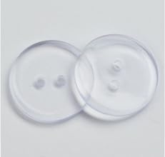 100 edle Harzknöpfe 10mm rund transparent 2-Loch Knopf Knöpfe Knöpfe aus Harz zum annähen basteln nähen Jackenknöpfe Bastelknöpfe Zweilochknöpfe Zweilochknöpfe