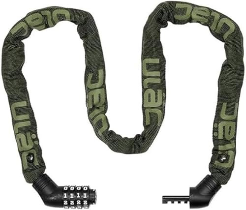 Kettenschloss Python Street Fighter | Kette 5 mm Diebstahlsicherung 100 cm | gehärteter Stahl und Nylon | Transportständer | Kombinationssicherung | 9 Farben | Roller, Motorrad, Fahrrad