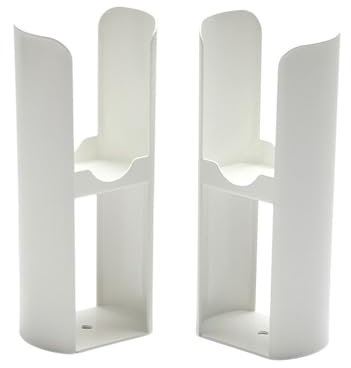 Milano Aruba Radiator Floor Mounting Feet - White