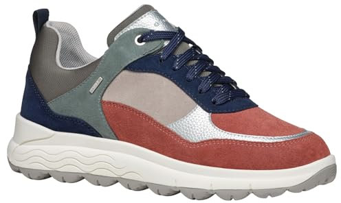 Geox D Spherica 4x4 B ABX, Scarpe da Ginnastica Donna, Old Rose Navy, 41 EU