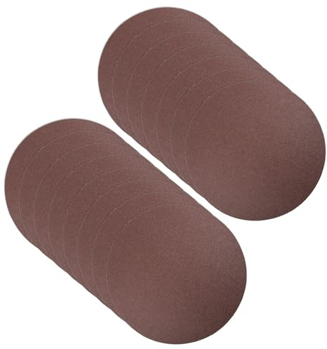 CoCud Hook and Loop Sanding Discs, 8 Inch 200mm Sandpapers 120 Grit Aluminum Oxide Flocking Sandpaper - (Applications: for Wood Metal Drywall), 15 Pieces