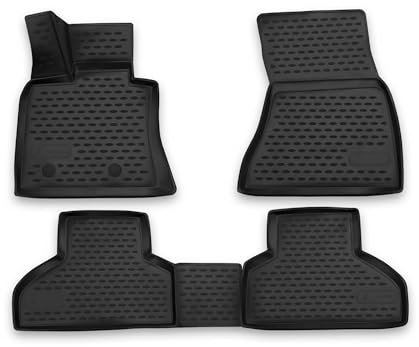OMAC Gummimatten Fußmatten kompatibel mit BMW X5 F15 F85 2013-2018 TPE Automatte Schwarz 4X