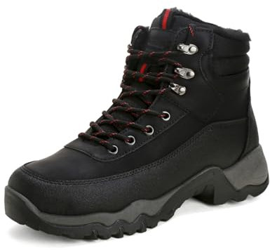Stivali da Neve Uomo Classici Antiscivolo, Stivali da Invernal Impermeabili Foder Caldo Imbottiti, Scarpe da Neve Calde Comode Pelliccia Alti