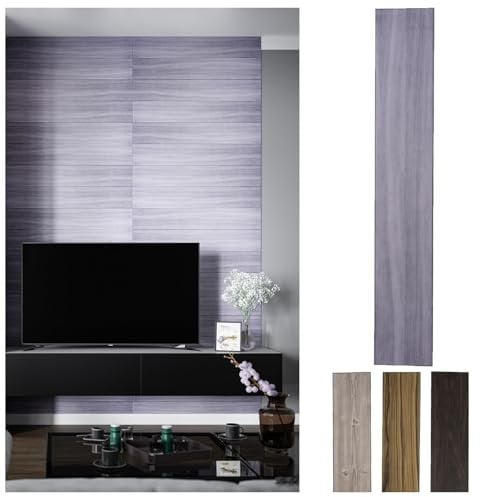 MDEKOR Wandpaneele Holz 16,7x100 cm | XPS 3D Wandverkleidung in Holzoptik | 12 Stück = 2 m² 02A | Paneele 4 mm dick | Dekorative Platten aus Porystyrol für Innenräume