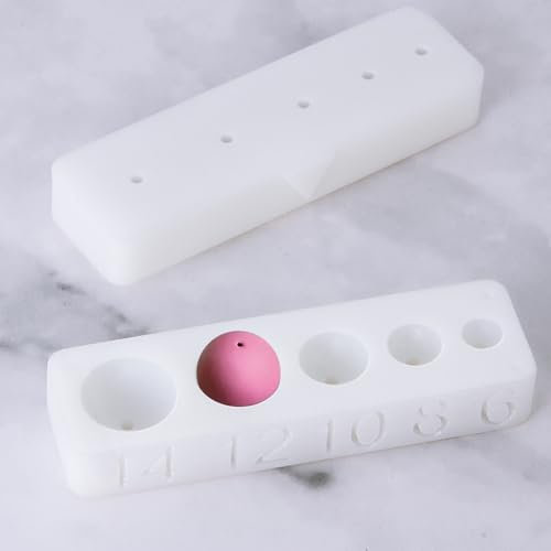 KIBBEH Perlenlochmacher Werkzeug für Polymer Clay Clay Bead Piercing Tool Clay Hole Punch Precision Piercing in 5 Größen für Tonperlen
