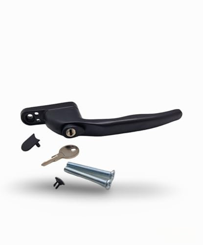 Black Espag Window Handle 35mm Spindle