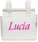 various - Talega para silla de Paseo Bolso Panera Carrito Bebe -Personalizable Nombre Bebé Bordado con Diseño Práctico y Funcional Cierre con Cremallera olso organizador de muselina Color Gris