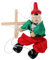 ibasenice Holzpuppenspielzeug Für Kleinkinder Marionettenpuppe Mit Zugschnur Skelett-Marionette Puppe Tanzende Marionettenpuppe