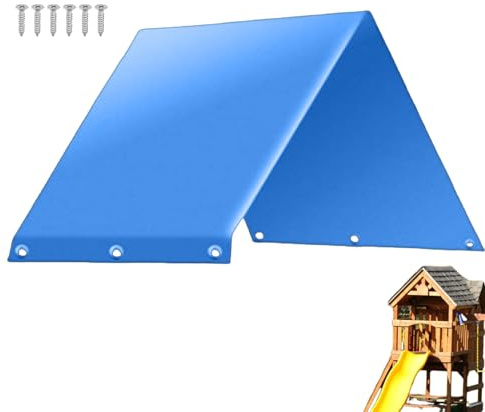 Ersatz-Spielset-Überdachung, 132 x 228 cm, Schatten für Schaukeln im Freien, Ersatz-Dachüberdachung für Kinderspielplätze, wasserdichte Abdeckung, Zubehör für Spielhäuser im Freien