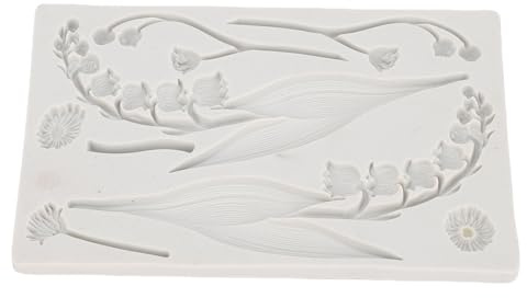 TOPINCN Lilie der Valley Silikonform, Blumen Fondantform Tulpkuchen Dekorieren Fondantformen Blumenthema Schokoladenbackwerkzeuge