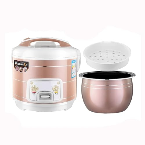Cuiseur à Riz Vapeur (2-6 L) antiadhésif Domestique, Cuisson à Une Touche et Conservation Automatique de la Chaleur pour 1 à 8 Personnes 220-240 V (3 L)