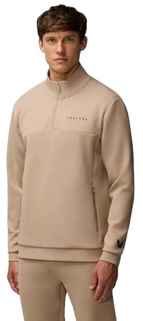 Castore Flex Lifestyle Half Zip Sweatshirt S Beige