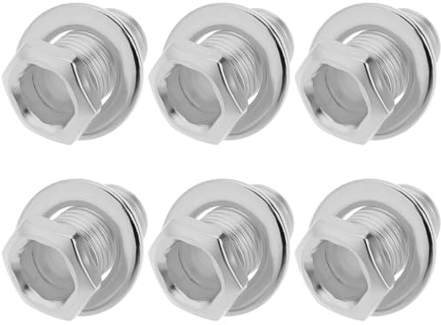 LT Easiyl 6Pcs Silver Guitar Machine Heads Tuners Ferrules with Washers For Modern Electric Guitar Fully Sealed Tuners