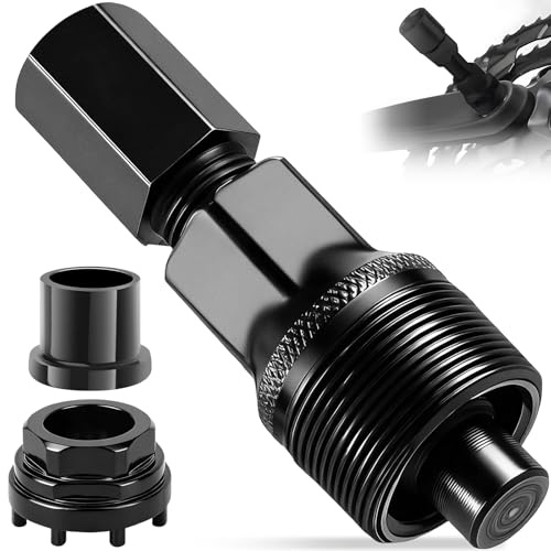 Bike Crank Removal Tool Set with 8 Tooth Socket, Crank Extractor, Bottom Bracket Remover, Bicycle Crank Puller for Mountain Road Bikes, Professional Bike Repair Tool for Crankset Removal/Installation