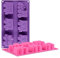 FantasyDay 2 Stück Weihnachten Silikon Backformen, Antihaftbeschichtet Silikon Kuchenform Muffinbackformen Brotbackform Backform Kasten für Muffin Kuchen Pudding Gelee - Hochwertige Silikonbackform