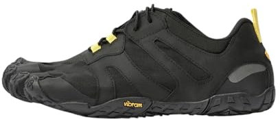 Vibram FiveFingers 19M7601 V-Trail 2.0, Traillaufschuhe Herren, Schwarz (Black/Yellow), 47 EU
