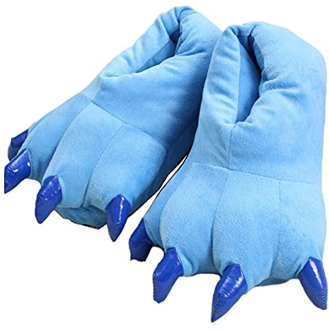 Unisexe Soft Plush Pantoufles de maison Costume d'animal Paw Claw Shoes