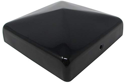SOTOOLS 10 x Pfostenkappe Pyramide, für 90er Pfosten, schwarz | Pyramidenförmige Abdeckkappe zur Pfostenabdeckung.