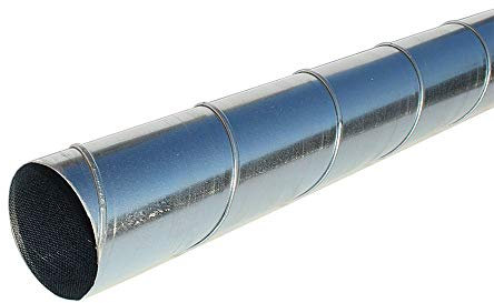 Galvanised Spiral Duct - 1 Metre Length - 200mm