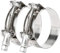 ISPINNER 2 Pack 2.75 inch 75-83mm Stainless Steel T-Bolt Hose Clamps for 2.75 Hose (75-83mm, Pack of 2)