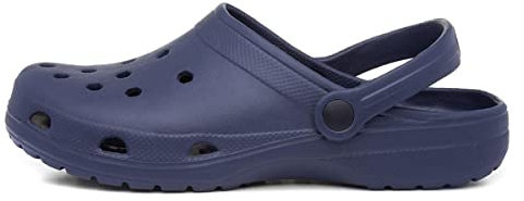 Shoe Zone - Adults Navy EVA Slip On Clog Sandal - Size 12 UK - Blue