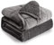 Cottonblue Sherpa-Fleece-Gewichtsdecke, 6,8 kg, für Erwachsene, Baumwolle, flauschig, volle Größe, weiche Decke für Schlafsofa, 121,9 x 182,9 cm, Grau
