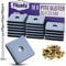 Filzada® 18x Teflongleiter zum Schrauben - 50 x 50 mm (eckig) - Möbelgleiter/Teppichgleiter PTFE (Teflon) inkl. Schrauben