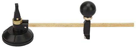 Taglierina circolare, taglierina per il taglio del vetro, taglierina per il vetro 6 bussole della ruota Taglierina circolare per il taglio con cerchio a ventosa(40 cm / 15,7 pollici)