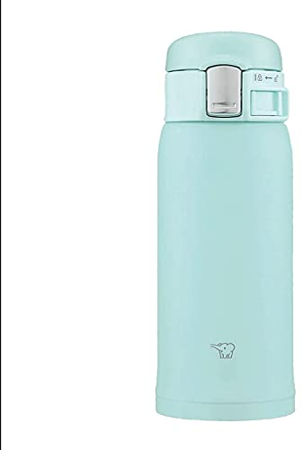 QHLOM 304 Edelstahl-Vakuumwasserflasche Große Kapazität Vakuumbecher Wärmeerhalt Wasserkanne kann warm gehalten Werden (Color : Light Blue, Größe : 480ml)