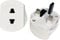 Plug adapter I Shaver Adaptor, Toothbrush Charger Bathroom Socket Convertor, UK Two Pin To Three Pin (Pack of 2)