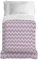 PENSIERI DELICATI Tagesdecke 170 x 280 cm, Einzeltuch 100% Baumwolle Pique, Ideal Zum Thema Wohnen, Decke Salva Bett Doppelbett, Fantasie Zickzack Rose, 100% Made in Italy