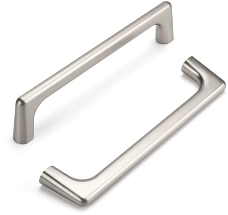 Goldenwarm 10 Stück Griffe für Küchenschränke Möbelgriffe 128mm Lochabstand Griffe Möbel Silber Küchengriffe Edelstahl Gebürstet Schubladengriffe Türgriffe Küche