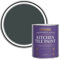 Rust-Oleum Black water resistant Kitchen Tile Paint in Satin Finish - Black Sand 750ml