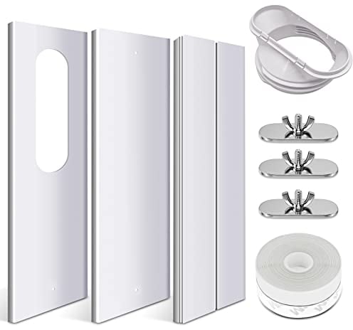 RUIZHI Fensterabdichtung für Mobile Klimageräte,Einstellbare Fenstergleit Kit Platte Klimaanlage Windschutz für tragbare Klimaanlage,Rollladen-Fensterblende Zubehör Klimageräte(13CM (5,1)