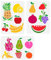 FINGERINSPIRE 3 STÜCKE Obst Malschablone 29.7x21 cm Aushöhlen Banane Zitrone Kirsche Avocados Schablone Wiederverwendbare Kunststoff Erdbeere Birne Wassermelone Zeichenschablonen Für Die Wand, Papier