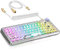 Tastiera meccanica ATTACK SHARK K75, copritasti trasparenti, RGB, tastiera di gioco, tastiera QMK/VIA, interruttore lineare, cavo a spirale, CK75 X75 TKL sostituibile a caldo tastiera cablata PC Gamer