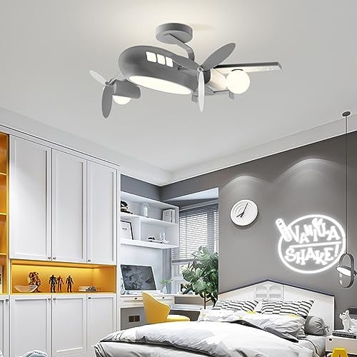 DHGIE LED LED Lampen Deckenlampen Deckenlampe Für Kinder Flugzeugdesign Kinderlampe Deckenleuchte Dimmbar Mit Fernbedienung Lampe Für Schlafzimmer Wohnzimmer Kinderzimmer 48W 70CM 3000-6000K