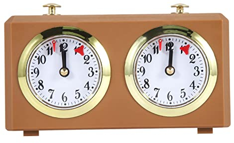 FutureHight Mechanische Schach Uhr Analog für Schach Spiel Uhr Offizielle Uhren Keine Batterie Erforderlich