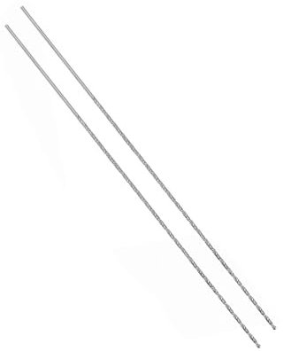 TA-VIGOR 2Pcs 2mm Extra Long Twist Drill Bits, 300mm Length High-Speed Steel HSS Straight Shank Spiral Drill Bits for Wood Metal Aluminum Plastic