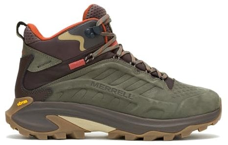Merrell Moab Speed 2 Herren Leder Mid Waterproof, Oliv/Blatt für mich (Leaf It to Me), 10.5